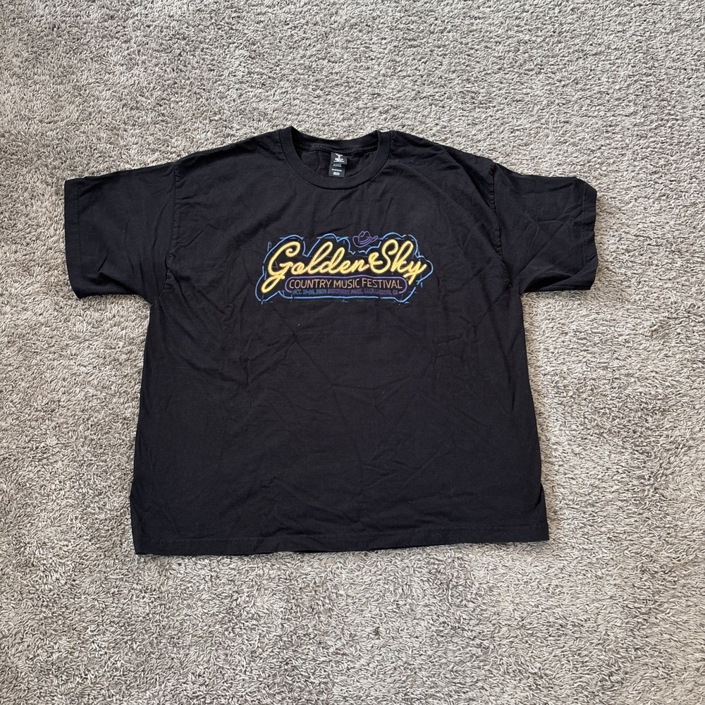 Golden Sky Fest 2024 Country Festival T Tee‎ shirt Band 2XL Urban Rhett Bryan